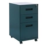 Alera 3-Drawer Mobile Pedestal File, 15-7/8w x28-1/4h x 19-3/4d (Charcoal)