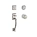 Baldwin DCNAPXTRATRR150 Reserve Double Cylinder Handleset Napa x Traditional with Traditional Round Rose, Satin Nickel Finish