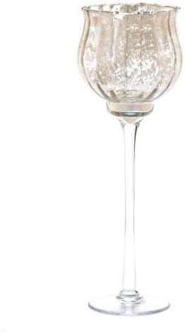 Large Gold Glass Candle Holder