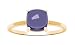 10k Yellow Gold Cushion Cabochon Iolite Ring, Size 7
