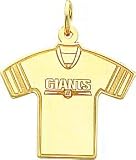 14K Gold NFL New York Giants Football Jersey Charm