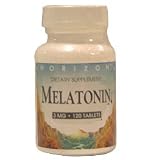 Melatonin 3 Mg Nighttime Sleep Aid Tablets, By Horizon Nutraceuticals - 120 Ea