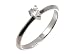 9ct White Gold Diamond Single Stone Pear Shaped Ladies Ring
