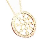 14K .55 CTW Diamond Circle Pendant