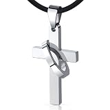 Fashionable Belief: Stainless Steel Celtic Cross with Halo Unisex Pendant Necklace