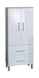 Ambientehome 54004 Midischrank Argun 31.3 x 60 x 150.5 cm, weiß