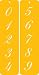 Designer Decorating Stencil 1.25" Script Numbers