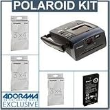 Polaroid Z340 Instant Digital Camera with ZINK (Zero Ink) Printing Technology - Bundle - with Polaroid Spare Battery, Polaroid 3x4 inch Zink Photo Paper 90 Sheets