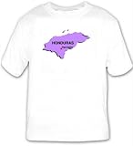 T-shirt with map, vector, honduras