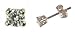9ct White Gold 25pt Total Diamond Stud E/rings