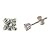 9ct White Gold 25pt Total Diamond Stud E/rings