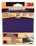 Scrapers: 3M 100 Grit SandBlaster Palm Sander Clip-On Sandpaper