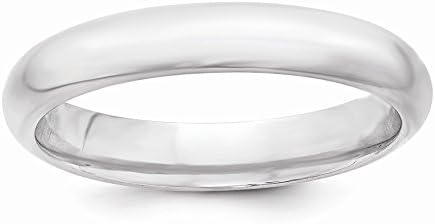 Sterling Silver 4mm Comfort Fit Wedding Band Ring, Size 4.5, Jewelry Rings for Women