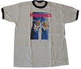 RAMONES - Knees - White / Black Ringer T-shirt