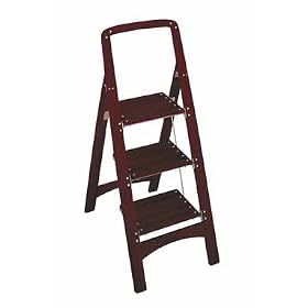 Click here to buy Cosco Rockford Three-Step Wood Step Stool, Mahogany 1 #11-255MGY1 by Cosco.