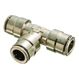 Buy 1 2Tube OD,Nickel Plated Brass Push-Connect,1164 Union Tee, Pack of 2 by Weatherhead