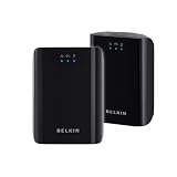 Belkin Powerline 1Gbps Networking 1000Mbps 2 Adapters New Enclosures - F5D4076uk