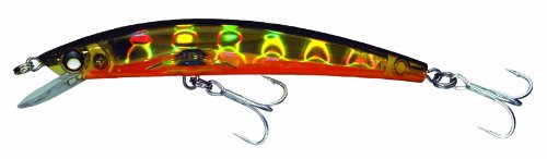Yo-Zuri Crystal 3D Minnow Magnum Floating Lure, Holographic Gold Black, 6 1/2-Inch