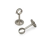 Umbra Ceiling-Mount Bracket for Drapery Rod, Nickel, Set of 2