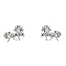 Southwestern Tiny and Cute Horse or Pony Stud Earrings in Sterling Silver, #2516