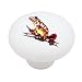 Colorful Tree Frog Decorative High Gloss Ceramic Drawer Knob
