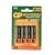 NiMH rechargeable batteries, 1.2V, 600mAh, AAA, packed4 per blister.