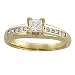 14K Yellow Gold Diamond Bridal Engagement Ring (0.75 ctw, G-H, SI1)