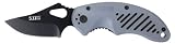 5.11 Tactical 21841 Min Pin Folding Spear Point Knife Black Oxide Coating Grey Handle Clip