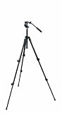 Manfrotto 190XDB, 700RC2 190XDB Tripod with 700RC2 Head and Plate 200PL-14 (Black)