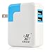 iXCC 24W 4.8A Dual USB Smart Travel Wall Charger for Smartphones and Tablets - White