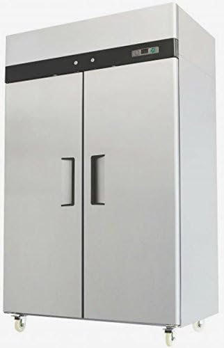 Atosa USA MBF8002 Series Stainless Steel 52-Inch Two Door Upright Freezer - Energy Star Rated