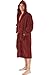 Alexander Del Rossa Men's Terry Cotton Hooded Bathrobe