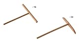 Paderno World Cuisine 42900-24 X5 T Crepe Spreader, Wood