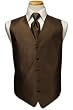 Tuxedo Vest - Herringbone "Espresso" includes Matching Windsor Band Tie!