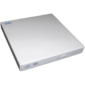 HQRP® USB 2.0 External Slim DVD CD-RW Drive (White) for Acer Aspire One by HQRP