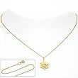 RN Caduceus Charm 18mm & 18" Chain 14k Gold