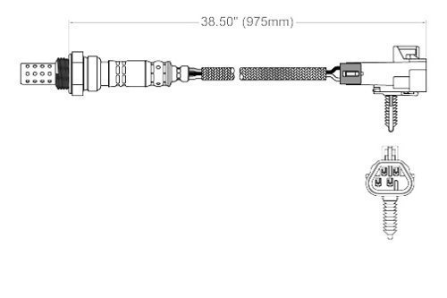 Walker 250-24729 Four Wire Oxygen Sensor