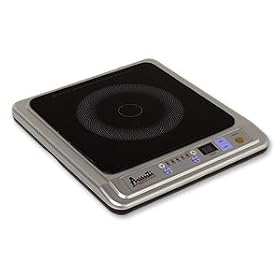Avanti Induction Hotplate with Skillet - IHP -1501 (Silver Black) (2.5H x 12.5W x 14D) by Avanti