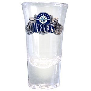 Seattle Mariners Flared Top Shooter Shot Glass - MLB Baseball Fan Shop Sports Team Merchandise