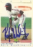 Kyle Washington, Canton-Akron Indians - Indians Affiliate Autographed Card