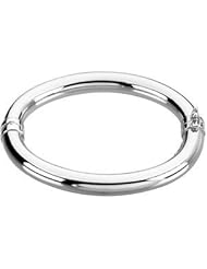 Sterling Silver Hinged Bangle 07.00 Inch Brc383