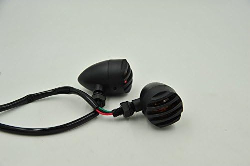 2Pc Black Signal Indicator Amber Light For Café Racer/ Roadster / Superlow /Iron /883