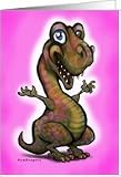 Baby Girl Dinosaur Card