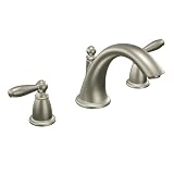 Buy Moen T4943BN Brantford Two-Handle Low Arc Roman Tub Faucet without Valve, Brushed... by Moen