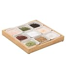 Review Trudeau  / Nine Gourmet Salts With Wooden Tray by Trudeau