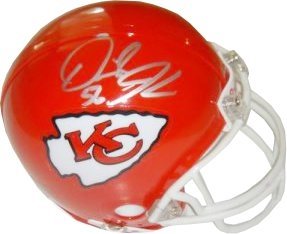 Derrick Johnson Autographed/Hand Signed Kansas City Chiefs Replica Mini Helmet