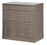Mayline Group Hamilton Regular Series Plan 5 Drawer File Cabinet for 30 x 42 inch Sheets