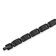 Black Plated Titanium Bracelet - 8.5 Inches