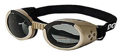 Metallic Frame & Smoke Lens Sunglasses for Dogs - Chrome, Medium (Quantity of 3)