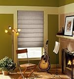 IMAGE OF Bali Casual Classics Bolero Roman Shades, Faux Suede Roman Shades
